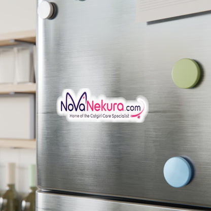 NoVaNekura.com Kiss-Cut Vinyl Decal – 'Home of the Catgirl Care Specialist' Logo Sticker