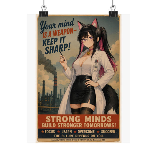 "Your Mind Is a Weapon, Keep It Sharp!" Poster