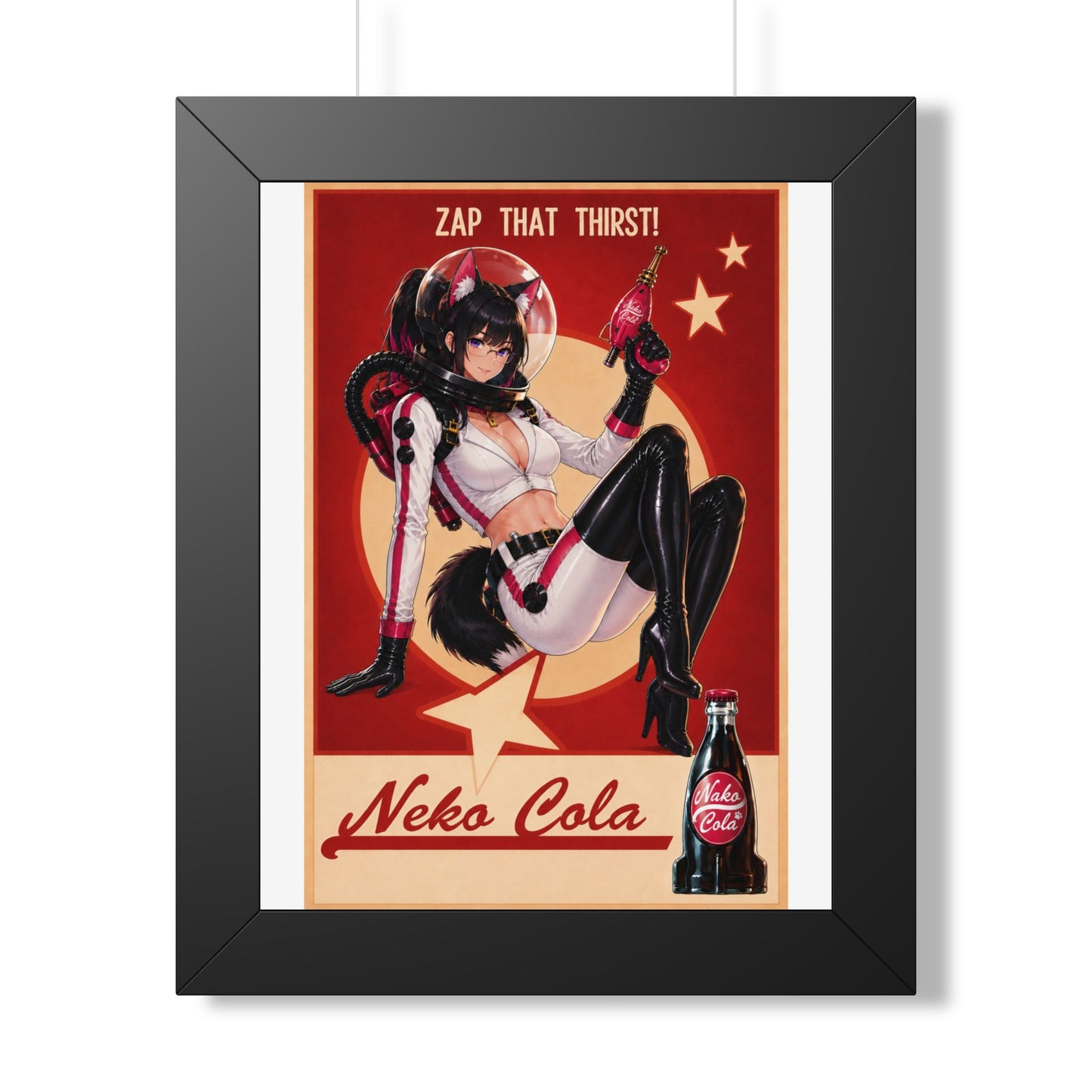 Nova Fallout Parody Poster Framed