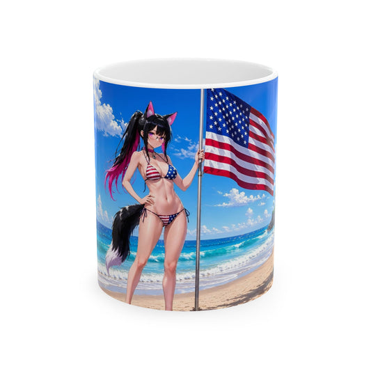 Nova American Flag Bikini Mug (11oz, 15oz)