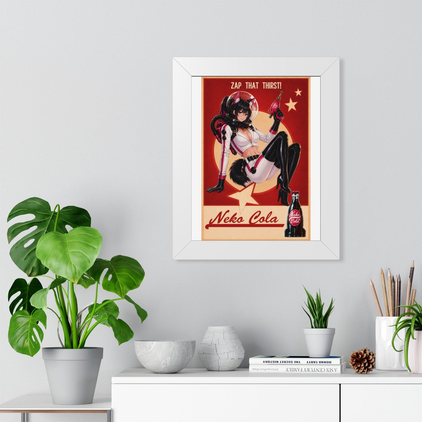 Nova Fallout Parody Poster Framed