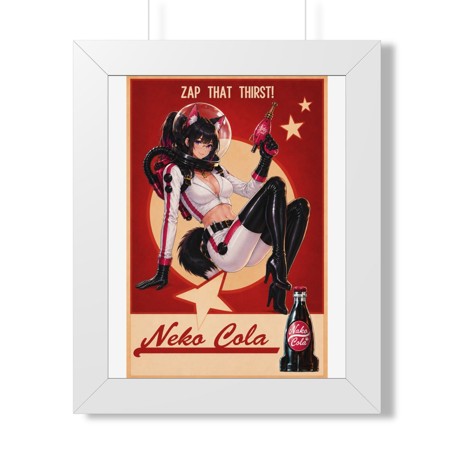 Nova Fallout Parody Poster Framed